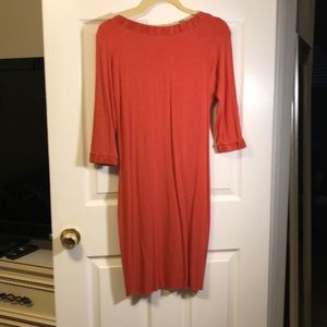 Burnt orange, backless, Rachel Pally dress